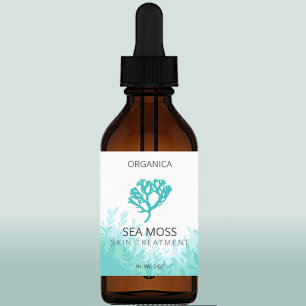 Etiquetas de gel de mosca de mar de algas marinas