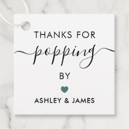 Etiquetas de Gracias por Pasar, Etiqueta de Boda,