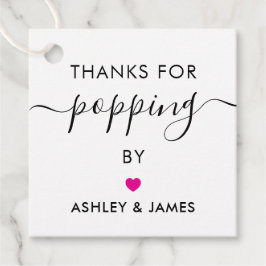 Etiquetas de Gracias por Pasar, Etiqueta de Boda,