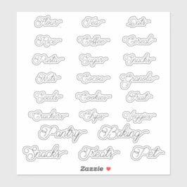 Etiquetas de grapas de Pantry