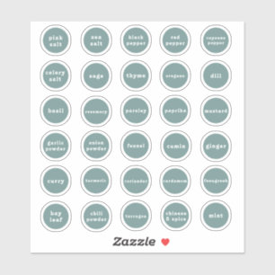 Etiquetas de hierbas y especias