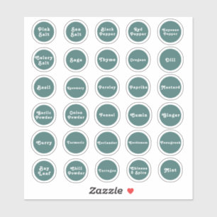 Etiquetas de hierbas y especias