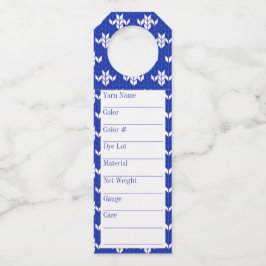 ETIQUETAS DE HILO LARGAS SCANDIA AZUL 2,25" x 7"