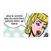 Etiquetas de historietas de belleza natural de per