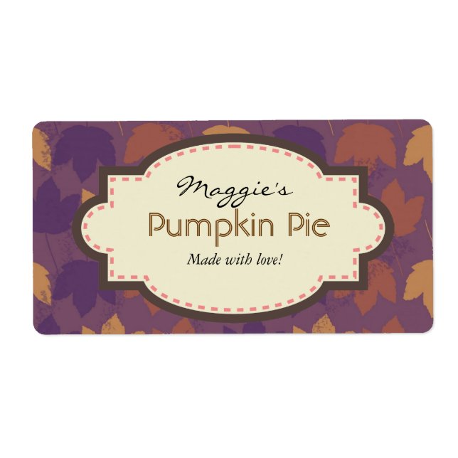 Etiquetas de hormigón otoñal (Frente)