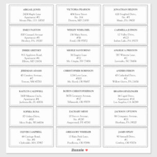 Etiquetas de huéspedes de Boda clásico moderno