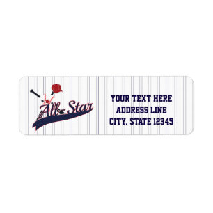 Etiquetas de invitaciones deportivas ALL-STAR de b