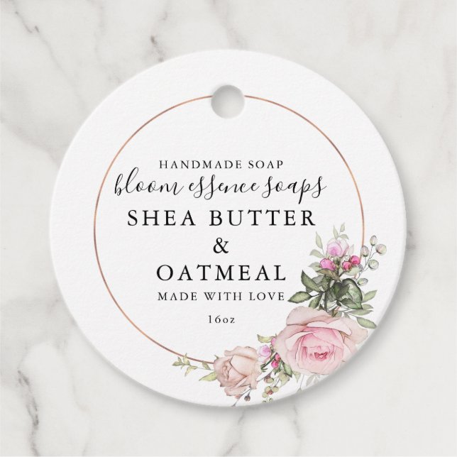 Etiquetas de jabón personalizables (Anverso)