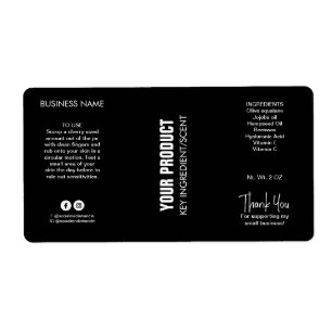 Etiquetas de Jar de Mantequilla orgánica negra org