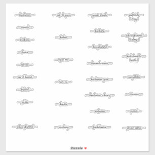 Etiquetas de jarabe de especias alemán de mediana,