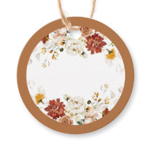 Etiquetas de jugo de bar Mimosa, Naranja de óxido,