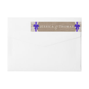 Etiquetas de la colección de Bodas de Blue Bow