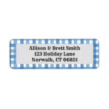 Etiquetas de la dirección de devolución de la band