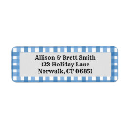 Etiquetas de la dirección de devolución de la band