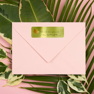 Etiquetas de la dirección de devolución de la hoja