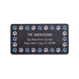 Etiquetas de la dirección de devolución de la impr