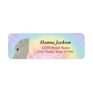 Etiquetas de la dirección de devolución de la lata