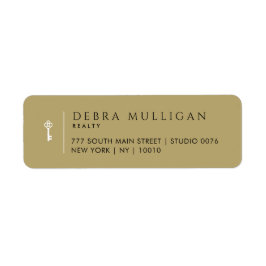 Etiquetas de la dirección de devolución del agente