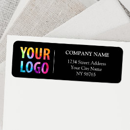 Etiquetas de la dirección de devolución del logoti