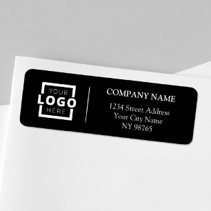 Etiquetas de la dirección de devolución del logoti