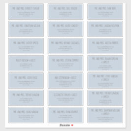 Etiquetas de la dirección de invitado de Baby Show