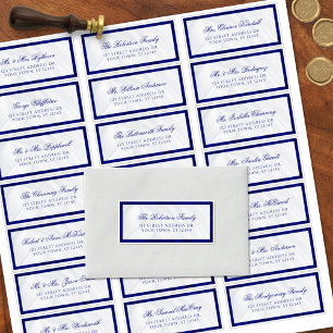 Etiquetas de la dirección de invitado del Boda bla