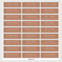 Etiquetas de la dirección de invitado del Boda de 