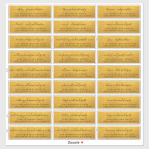 Etiquetas de la dirección de invitado del Boda de