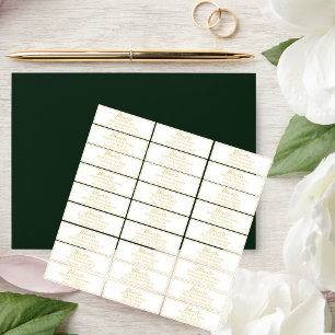 Etiquetas de la dirección de invitado del Boda de 