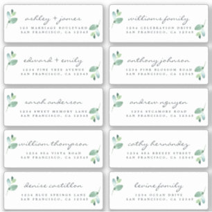 Etiquetas de la dirección de invitado del Boda de 