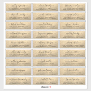 Etiquetas de la dirección de invitado del Boda de