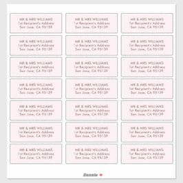 Etiquetas de la dirección de invitado del Boda de