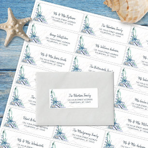 Etiquetas de la dirección de invitado del Boda del