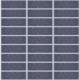 Etiquetas de la dirección de invitado del Boda Rub