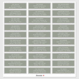 Etiquetas de la dirección de invitado del Boda ver