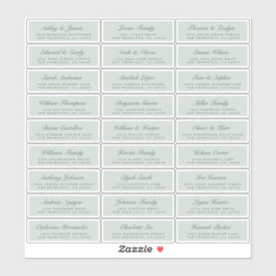 Etiquetas de la dirección de invitado del Boda ver