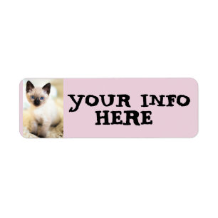 ETIQUETAS DE LA DIRECCIÓN DE RETORNO DE KITTEN KIT