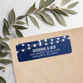 Etiquetas de la dirección del Boda de las luces de