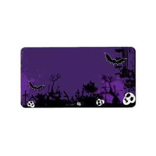 Etiquetas de la dirección del correo de Halloween