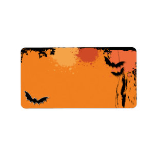 Etiquetas de la dirección del correo de Halloween