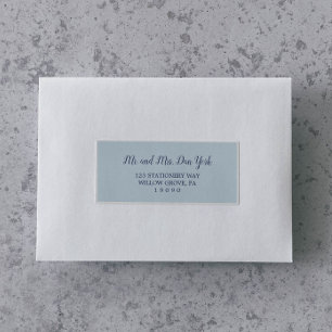 Etiquetas de la dirección del invitado del Boda az