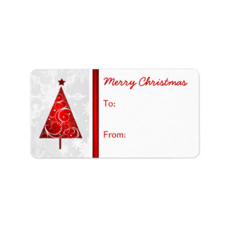 Etiquetas de la etiqueta de regalo navideño