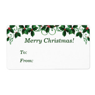 Etiquetas de la etiqueta del regalo del navidad