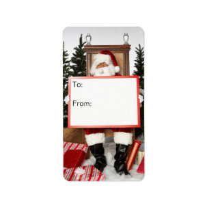 Etiquetas de la etiqueta del regalo del navidad