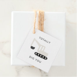 Etiquetas de la fiesta de cumpleaños de construcci