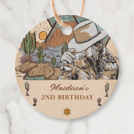 Etiquetas de la fiesta de cumpleaños de la vaca oc