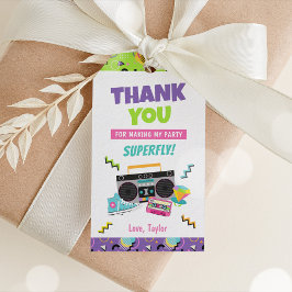 Etiquetas de la fiesta de cumpleaños de los años 9