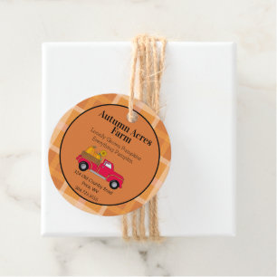 Etiquetas de la ganadería de la granja de otoño de