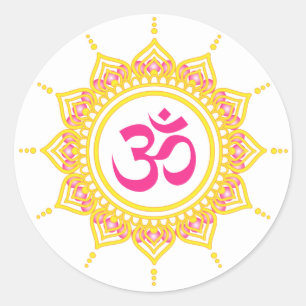 etiquetas de la mandala de OM