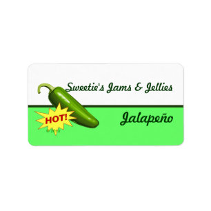 Etiquetas de la pimienta de Jalapeño
